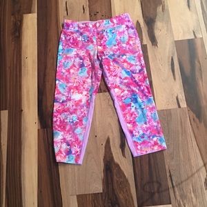 Athletic Cropped Multi-Color Leggings